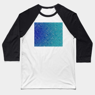 3D abstract blue pattern in the style of lattice characters It's like a braided Baseball T-Shirt